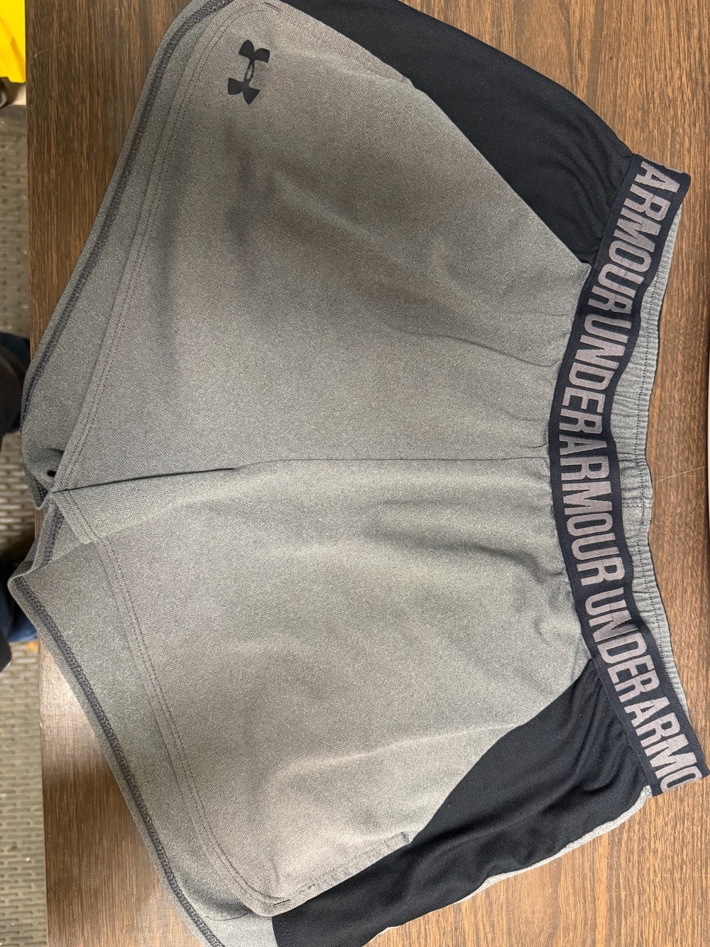 Under Armour Grey and Black Athletic Training Shorts